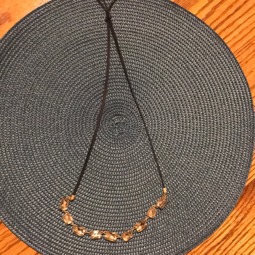 Black and gold necklace short or long